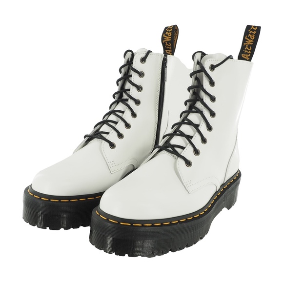 Dr. Marten Jadon Polished Smooth Leather Platform Boots - Picture 1 of 9